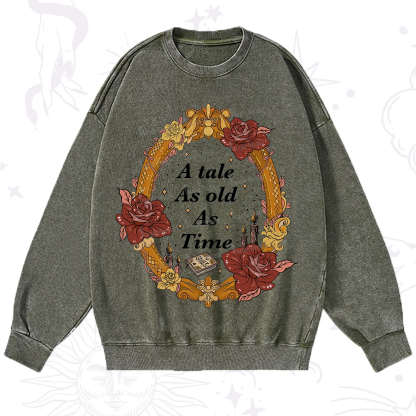 Purplehecate A Tale As Old As Time Washed Sweatshirt