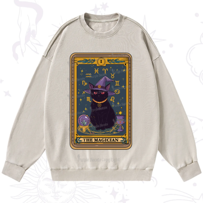 Purplehecate The Magician Tarot Washed Sweatshirt