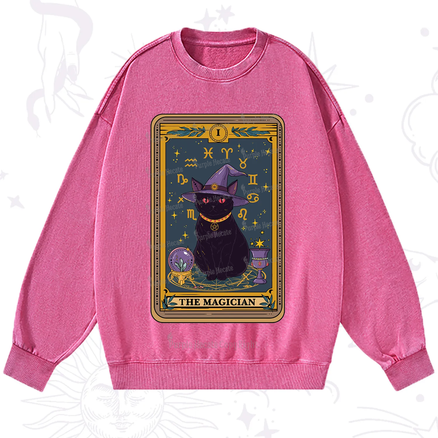 Purplehecate The Magician Tarot Washed Sweatshirt