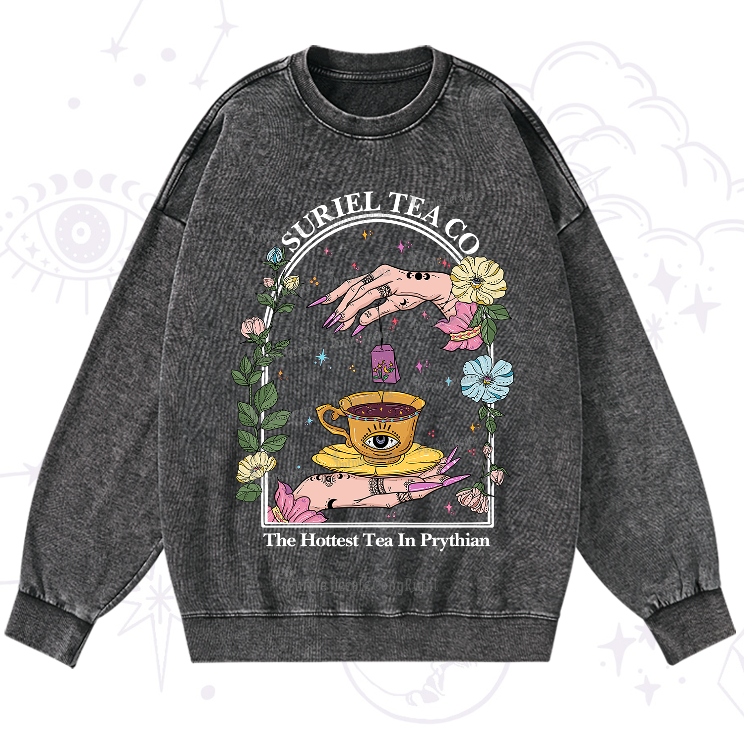 Purplehecate The Hottest Tea in Prythian Washed Sweatshirt