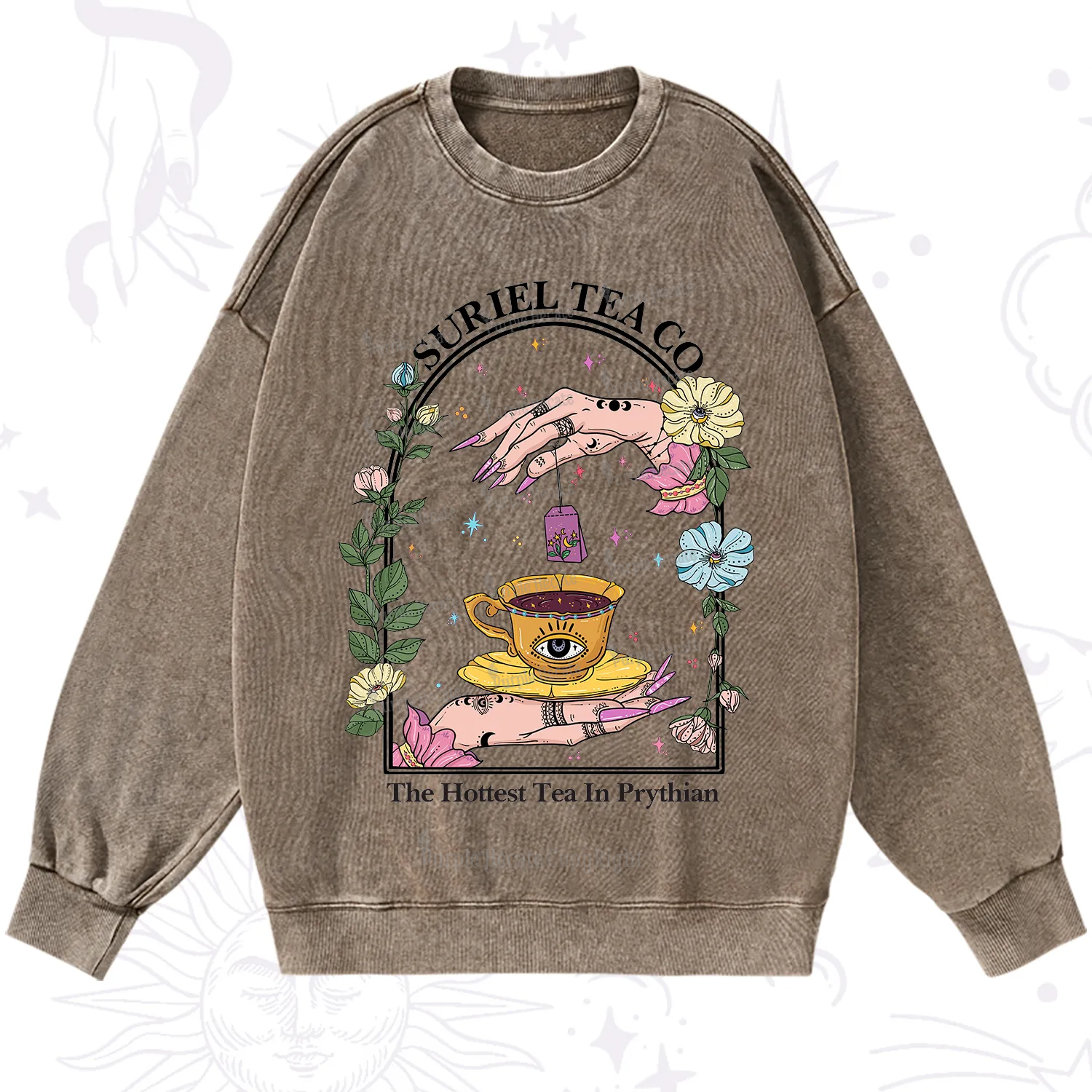 Purplehecate The Hottest Tea in Prythian Washed Sweatshirt