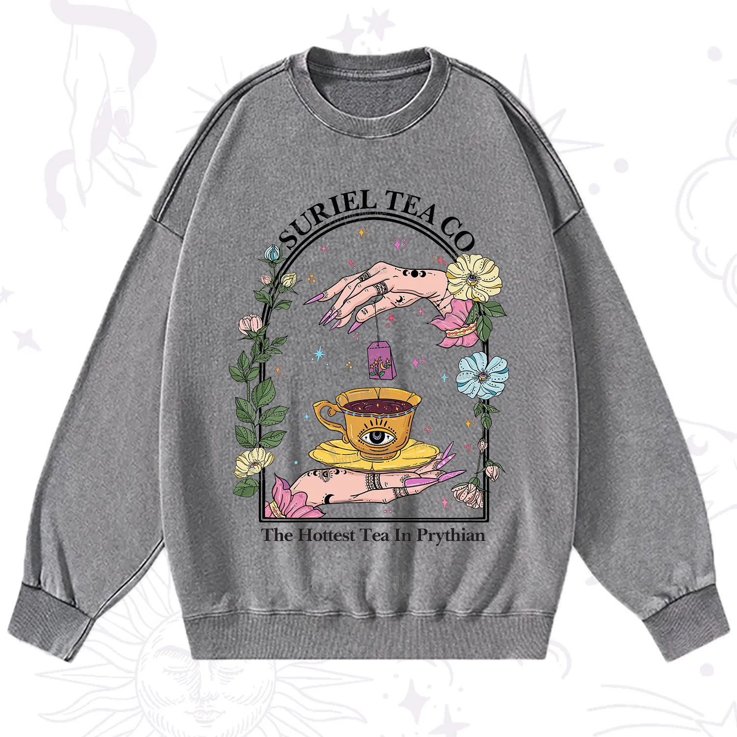 Purplehecate The Hottest Tea in Prythian Washed Sweatshirt
