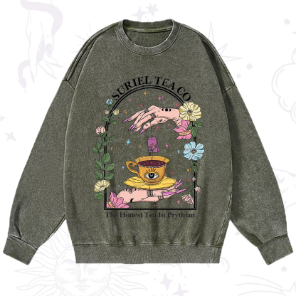Purplehecate The Hottest Tea in Prythian Washed Sweatshirt