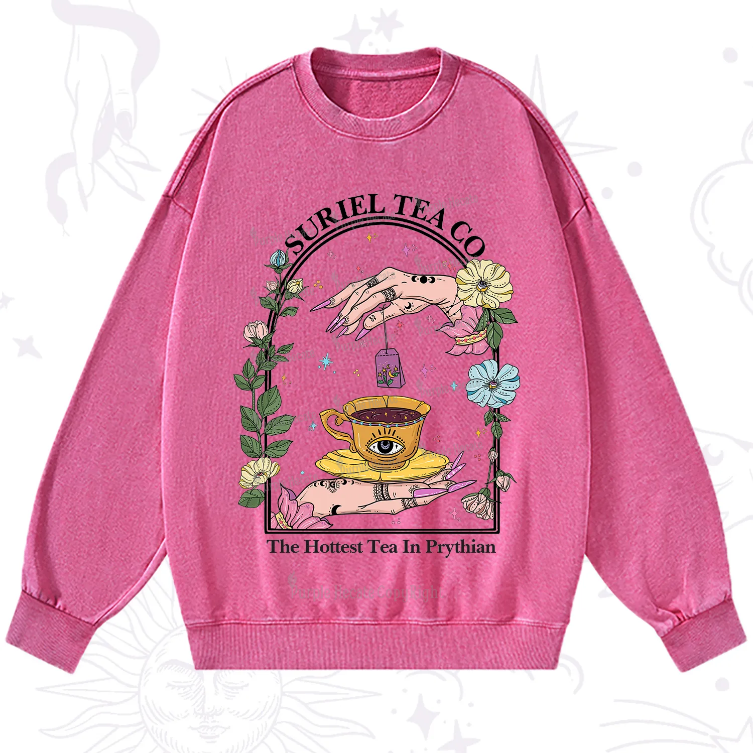 Purplehecate The Hottest Tea in Prythian Washed Sweatshirt