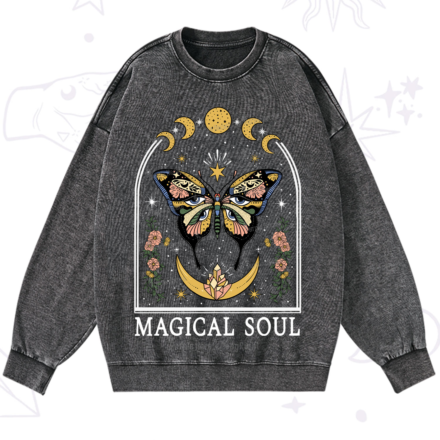 Purplehecate Magical Soul Washed Sweatshirt