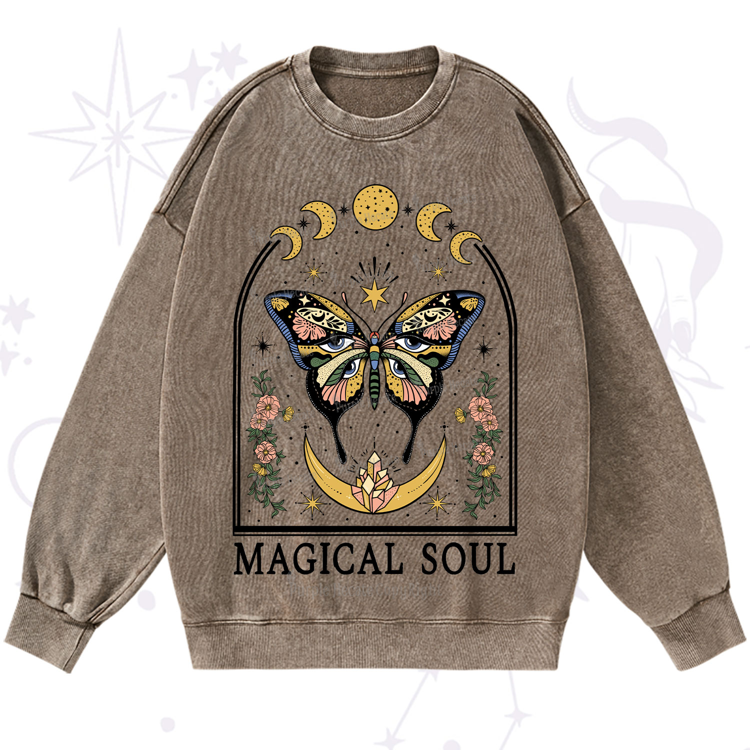 Purplehecate Magical Soul Washed Sweatshirt