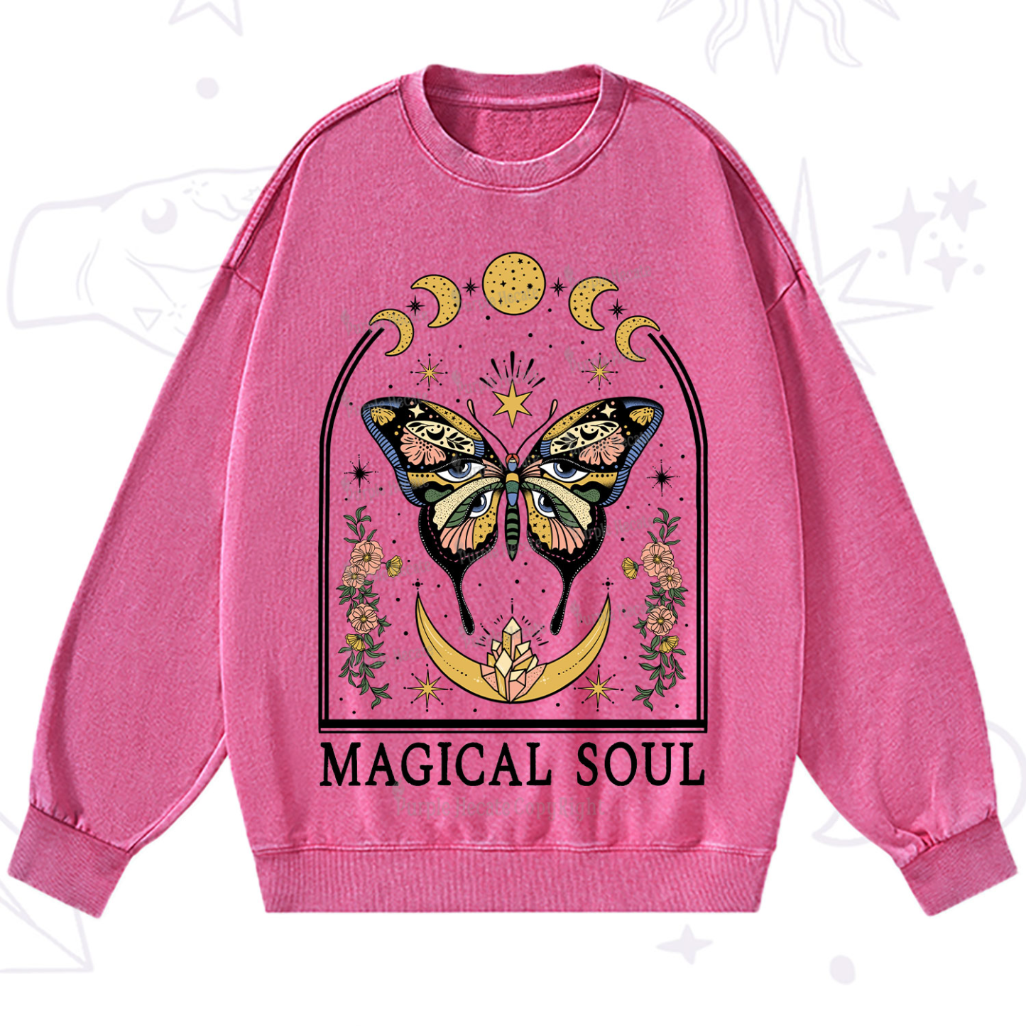 Purplehecate Magical Soul Washed Sweatshirt