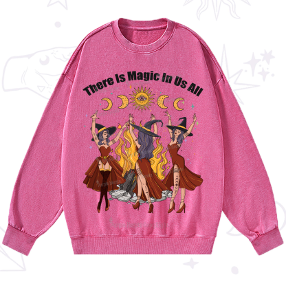 Purplehecate There Is Magic In Us All Washed Sweatshirt
