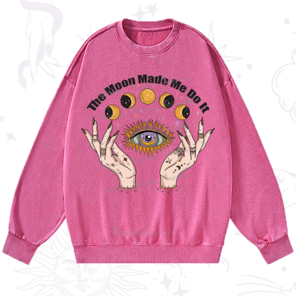 Purplehecate The Moon Made Me Do It Washed Sweatshirt