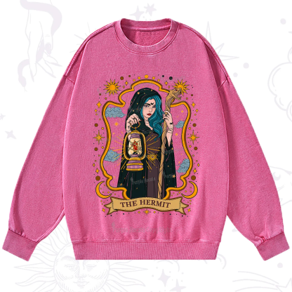 Purplehecate The Hermit Goddess Washed Sweatshirt