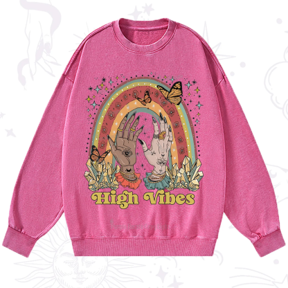 Purplehecate High Vibes Washed Sweatshirt