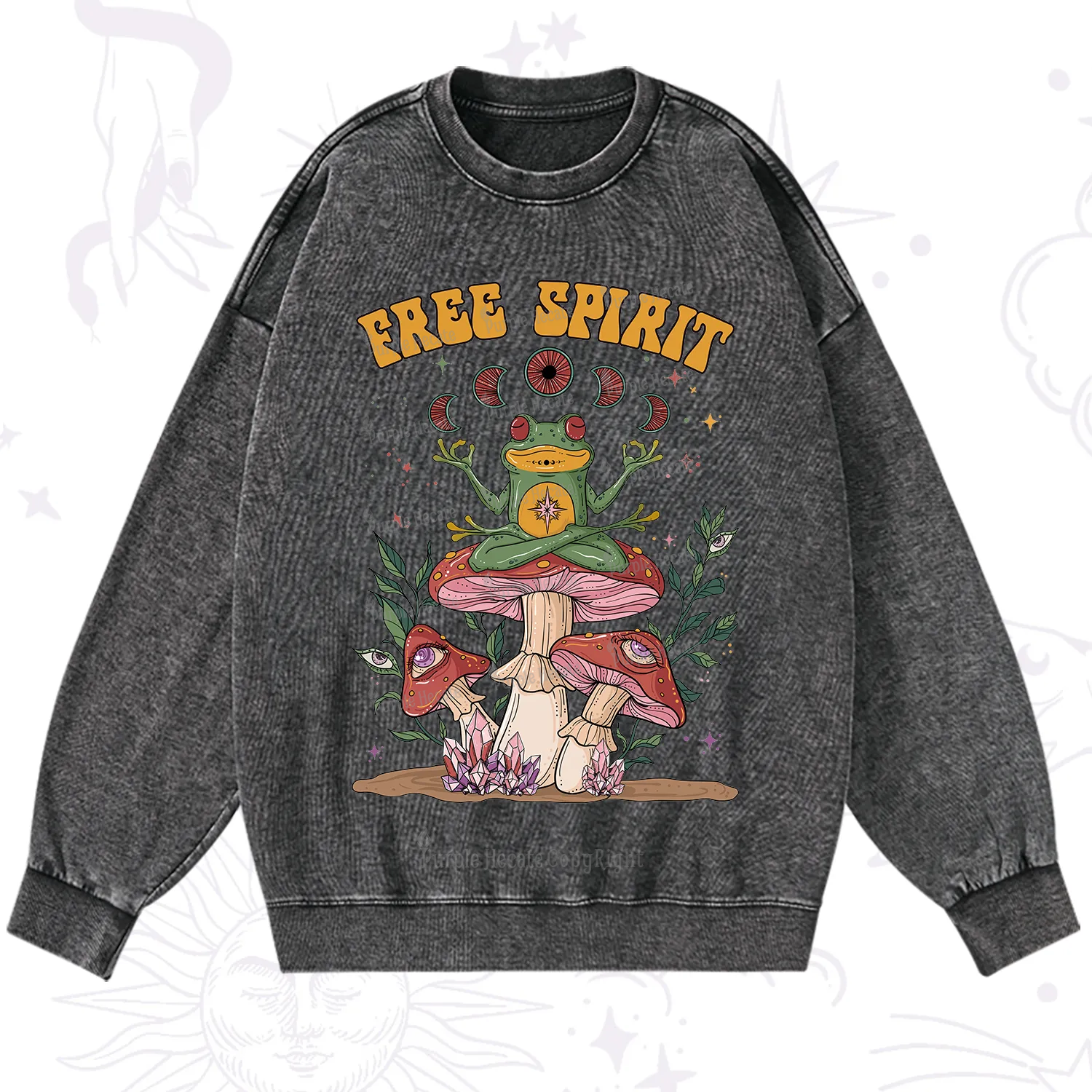 Purplehecate Free Spirit Washed Sweatshirt