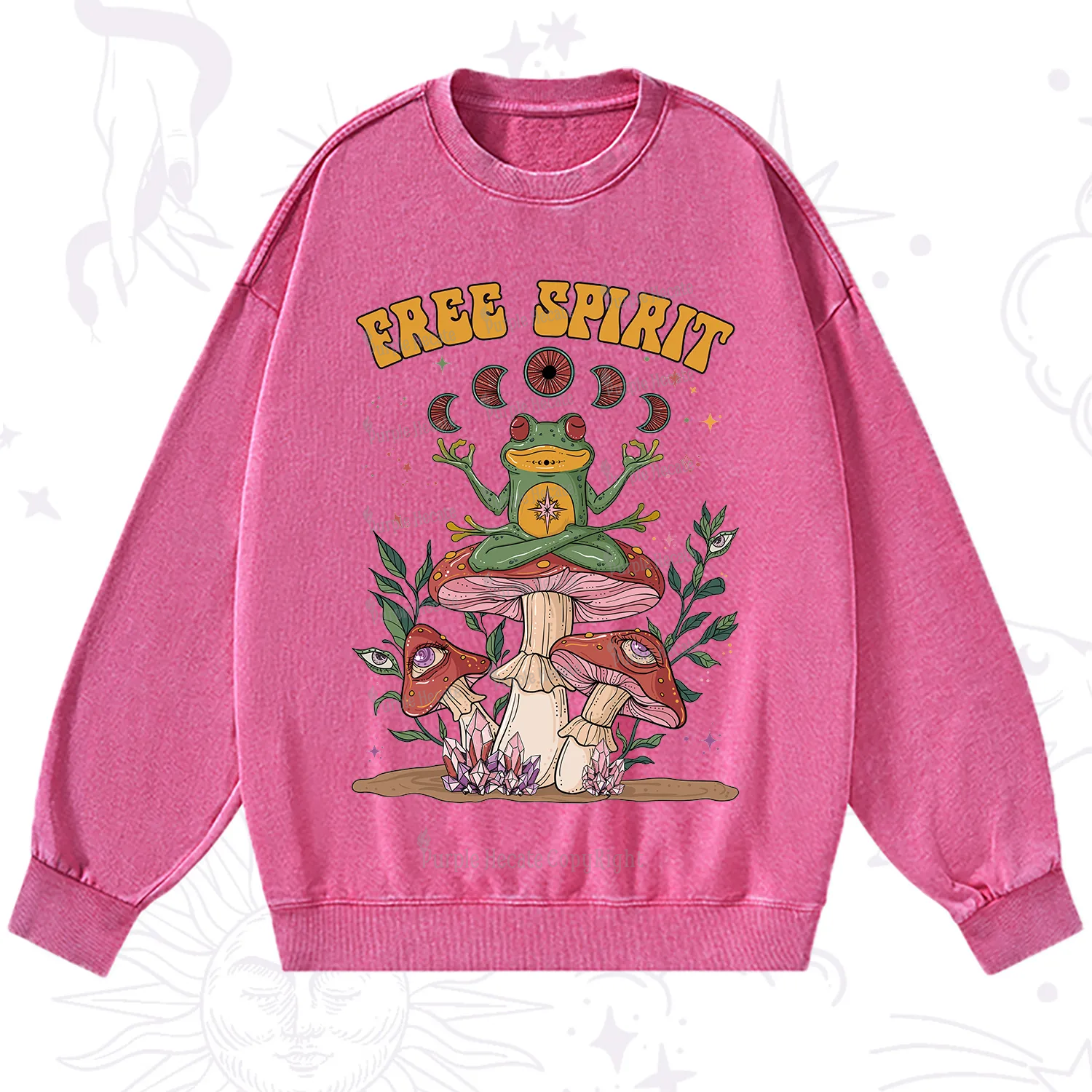 Purplehecate Free Spirit Washed Sweatshirt