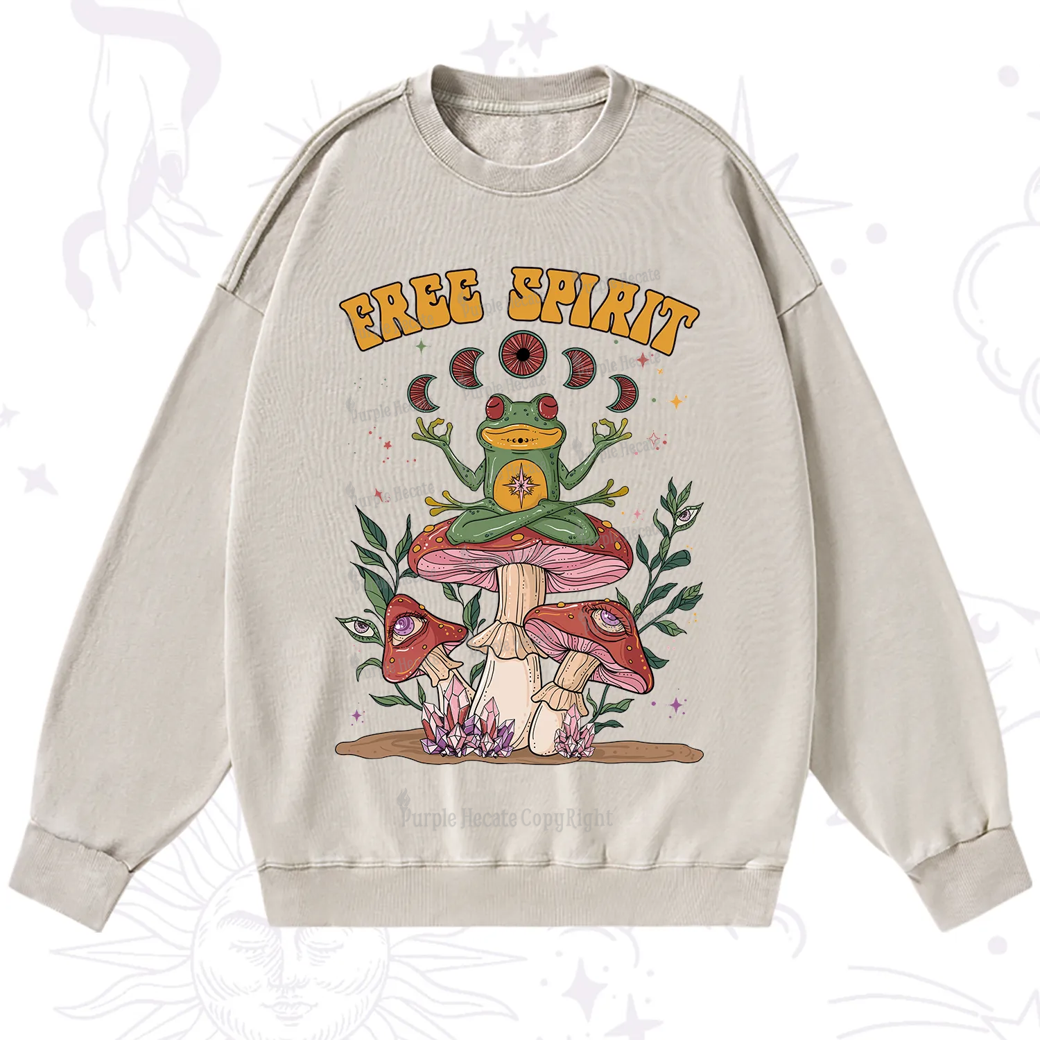 Purplehecate Free Spirit Washed Sweatshirt