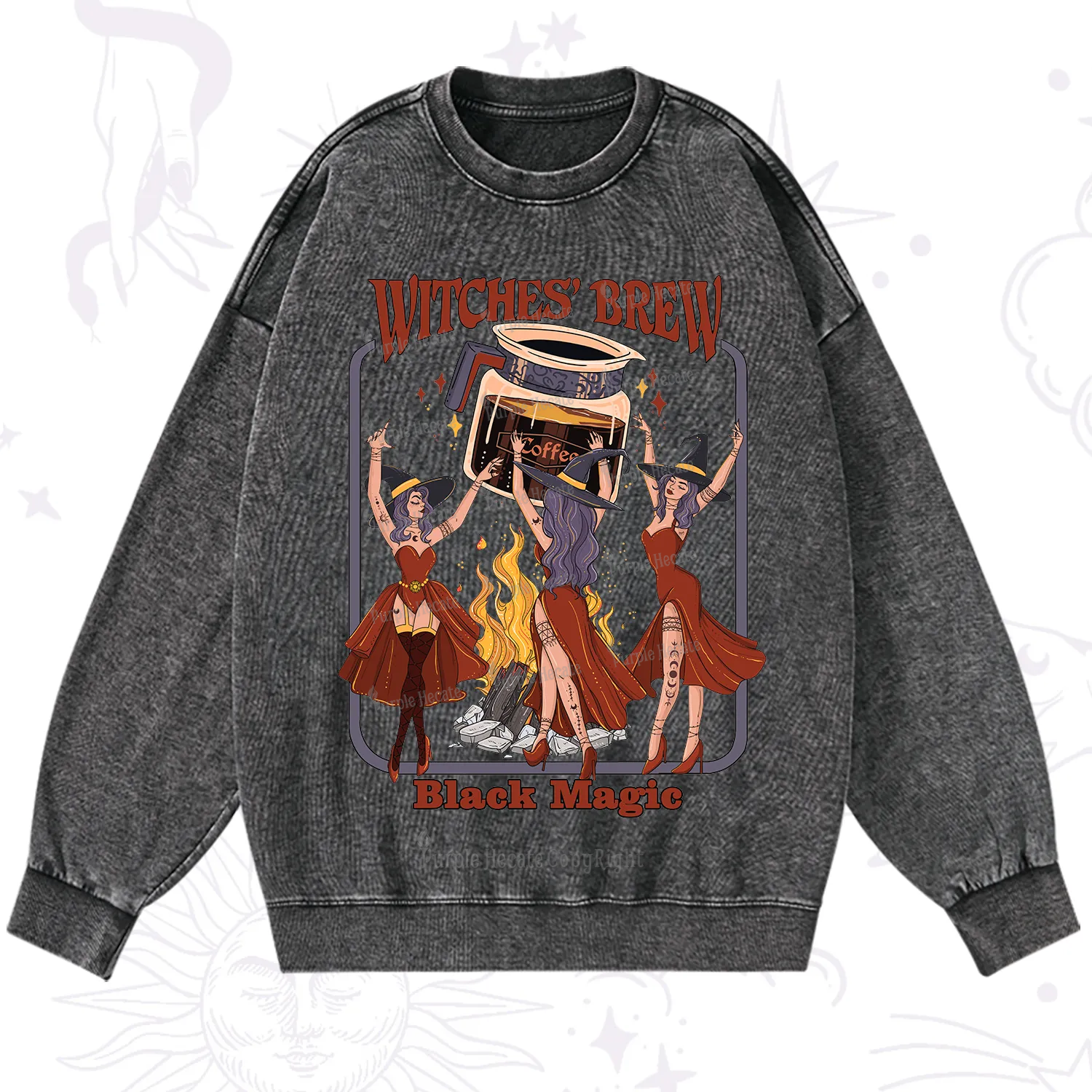 Purplehecate Witches' Brew Washed Sweatshirt