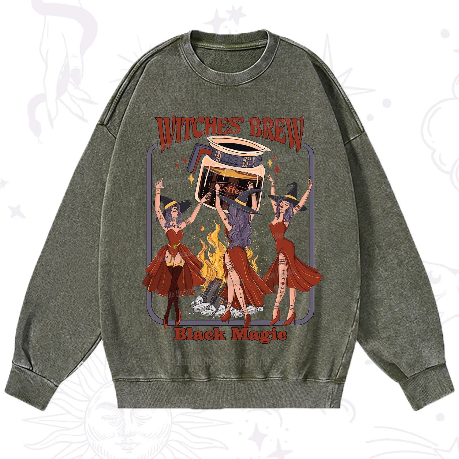 Purplehecate Witches' Brew Washed Sweatshirt