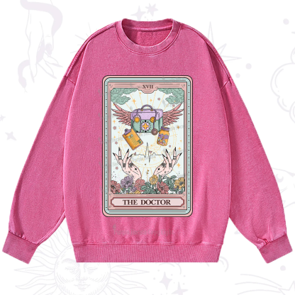 Purplehecate The Doctor Tarot Washed Sweatshirt