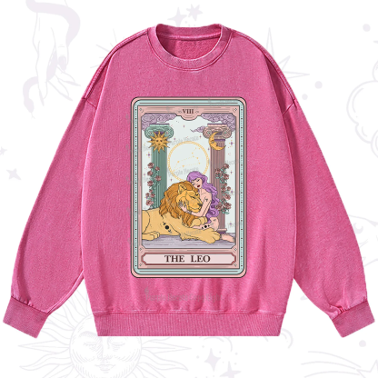 Purplehecate The Leo Goddess Tarot Washed Sweatshirt