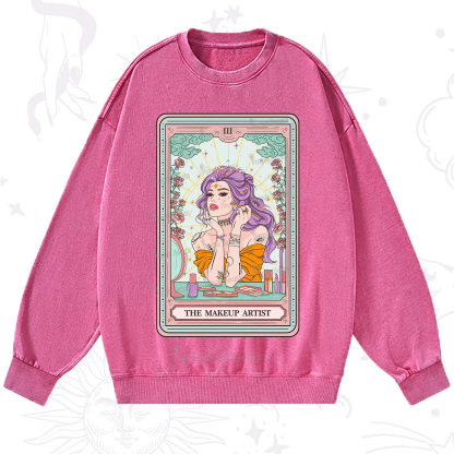 Purplehecate The Makeup Artist Tarot Washed Sweatshirt