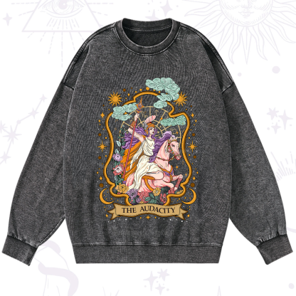 Purplehecate The Audacity Goddess Washed Sweatshirt