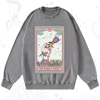 Purplehecate The Makeup Artist Tarot Washed Sweatshirt