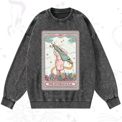 Purplehecate The Hydrafacial Tarot Washed Sweatshirt