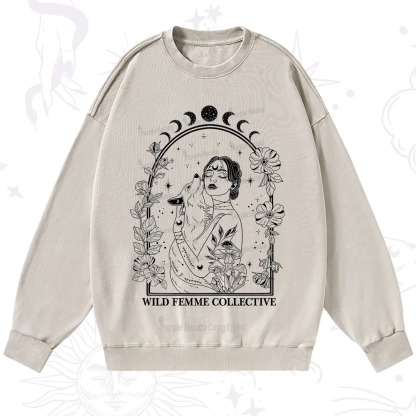 Purplehecate Wild Femme Collective Washed Sweatshirt