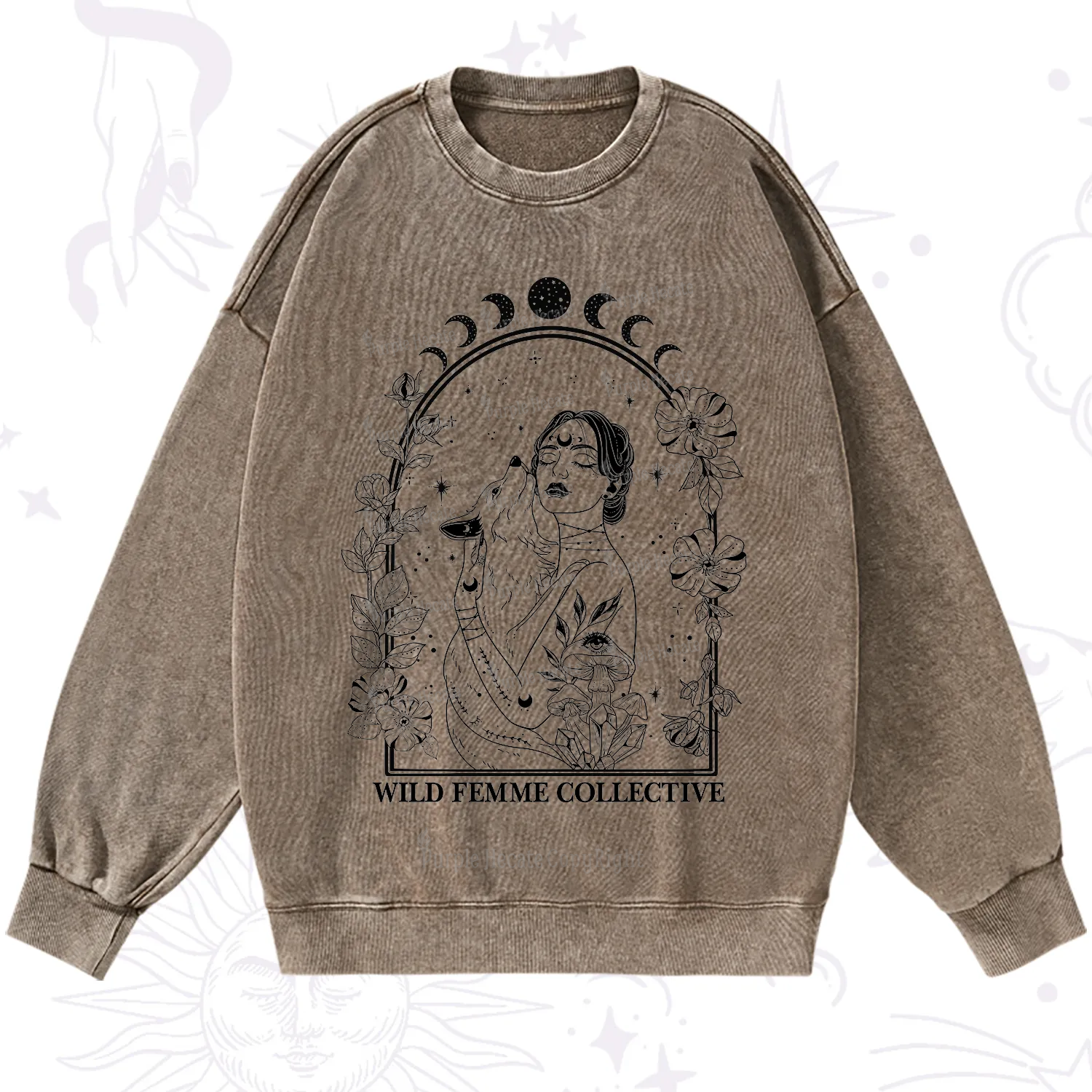 Purplehecate Wild Femme Collective Washed Sweatshirt