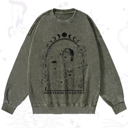 Purplehecate Wild Femme Collective Washed Sweatshirt