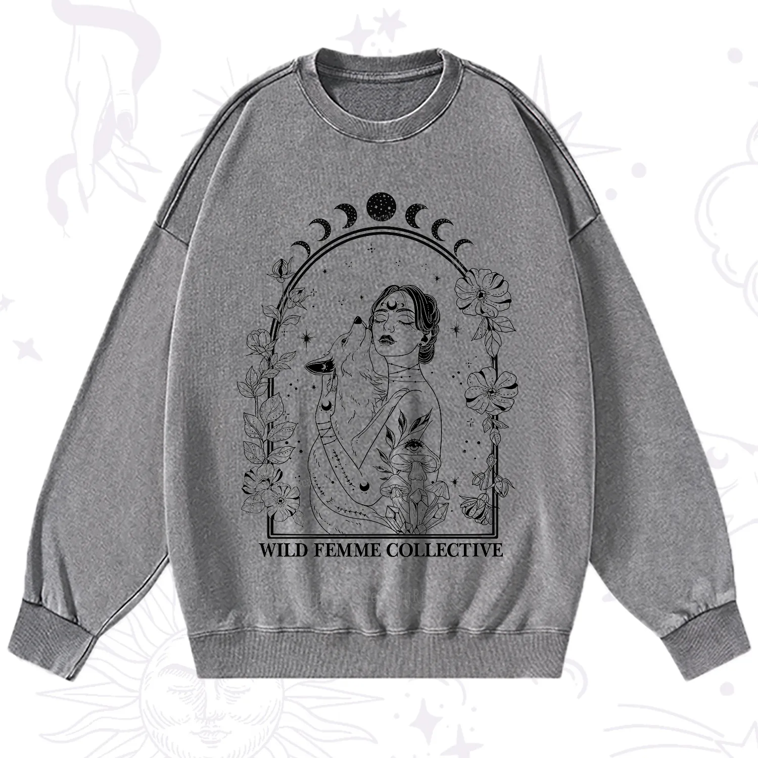 Purplehecate Wild Femme Collective Washed Sweatshirt