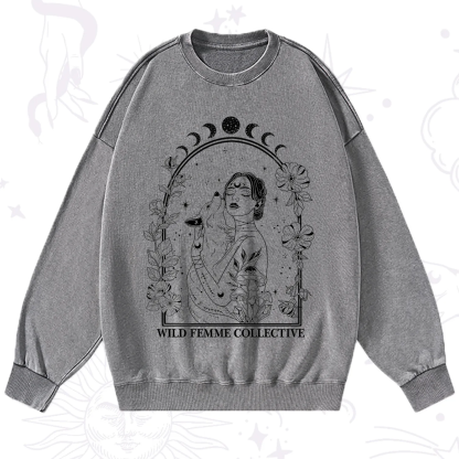 Purplehecate Wild Femme Collective Washed Sweatshirt