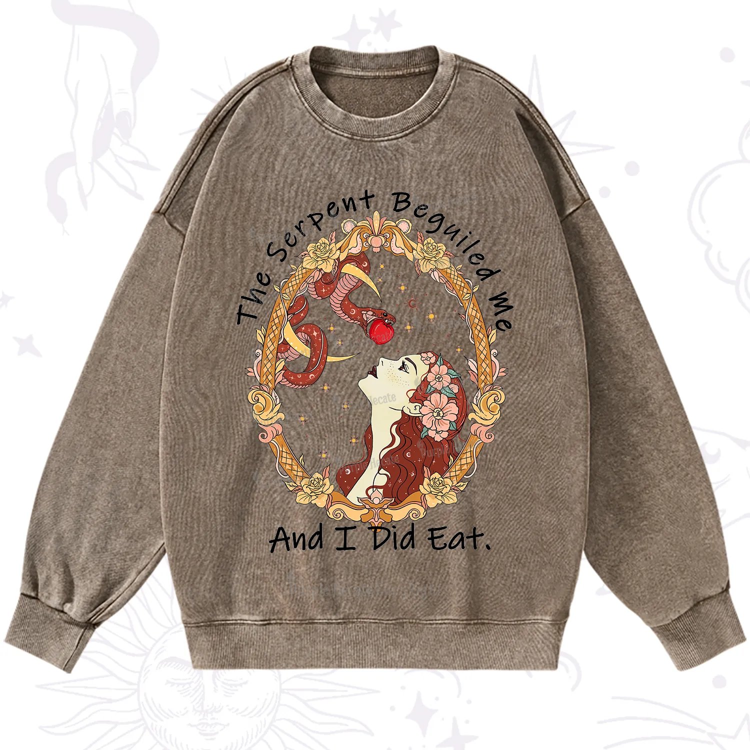 Purplehecate The Serpent Beguiled Me, And I Did Eat Washed Sweatshirt