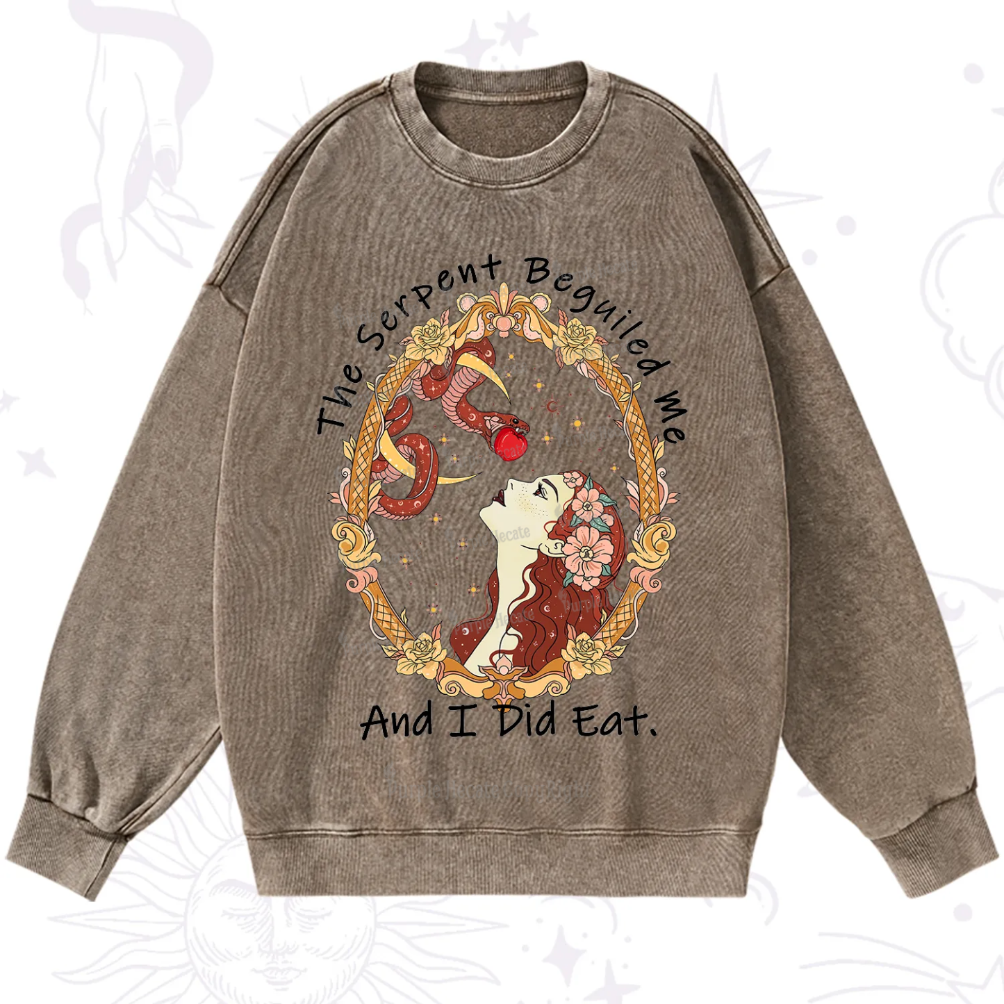 Purplehecate The Serpent Beguiled Me, And I Did Eat Washed Sweatshirt