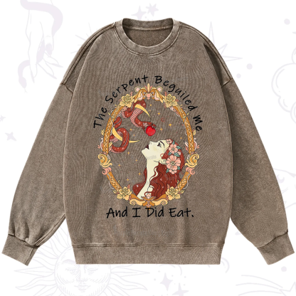 Purplehecate The Serpent Beguiled Me, And I Did Eat Washed Sweatshirt