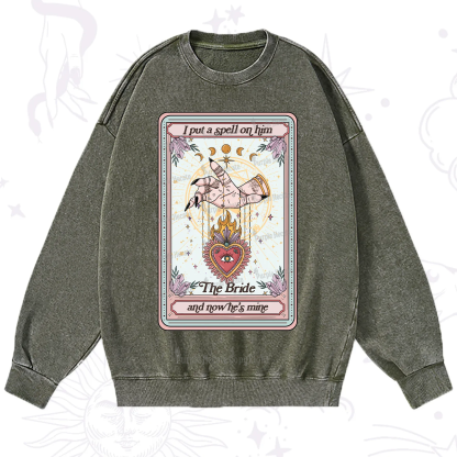 Purplehecate I Put A Spell On Him And Now He's Mine Washed Sweatshirt