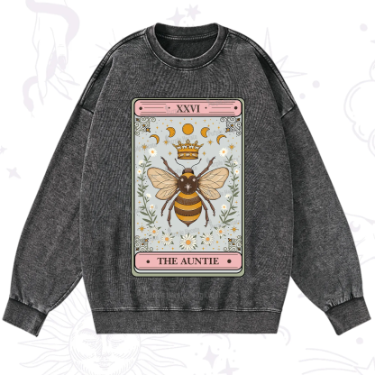 Purplehecate The Auntie Tarot Washed Sweatshirt