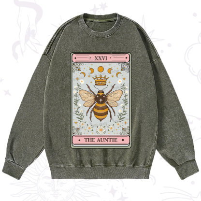 Purplehecate The Auntie Tarot Washed Sweatshirt