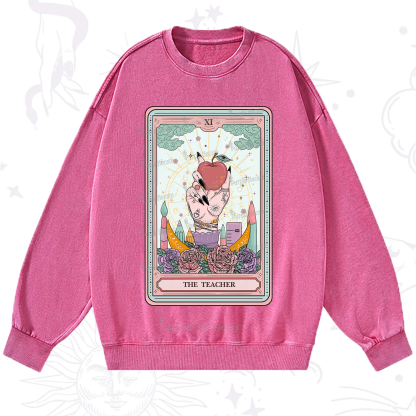 Purplehecate The Teacher Tarot Washed Sweatshirt