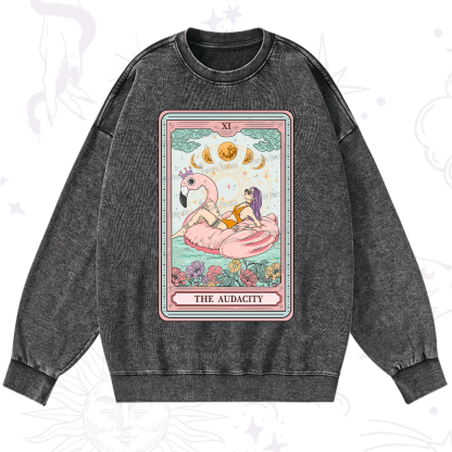 Purplehecate The Vacation Audacity Tarot Washed Sweatshirt