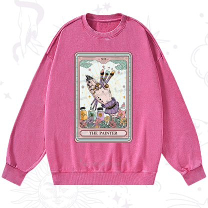 Purplehecate The Occult Painter Tarot Washed Sweatshirt