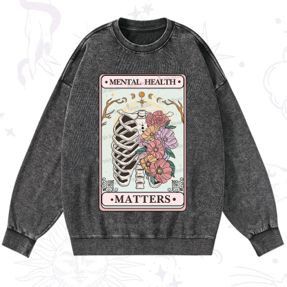 Purplehecate Mental Health Matters Washed Sweatshirt