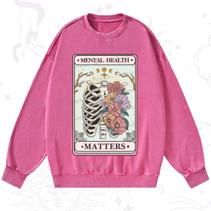 Purplehecate Mental Health Matters Washed Sweatshirt