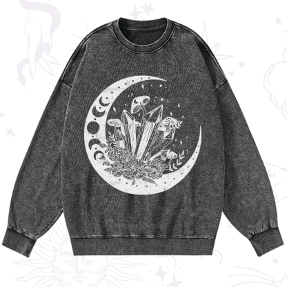 Purplehecate Moonshine and Crystal Washed Sweatshirt