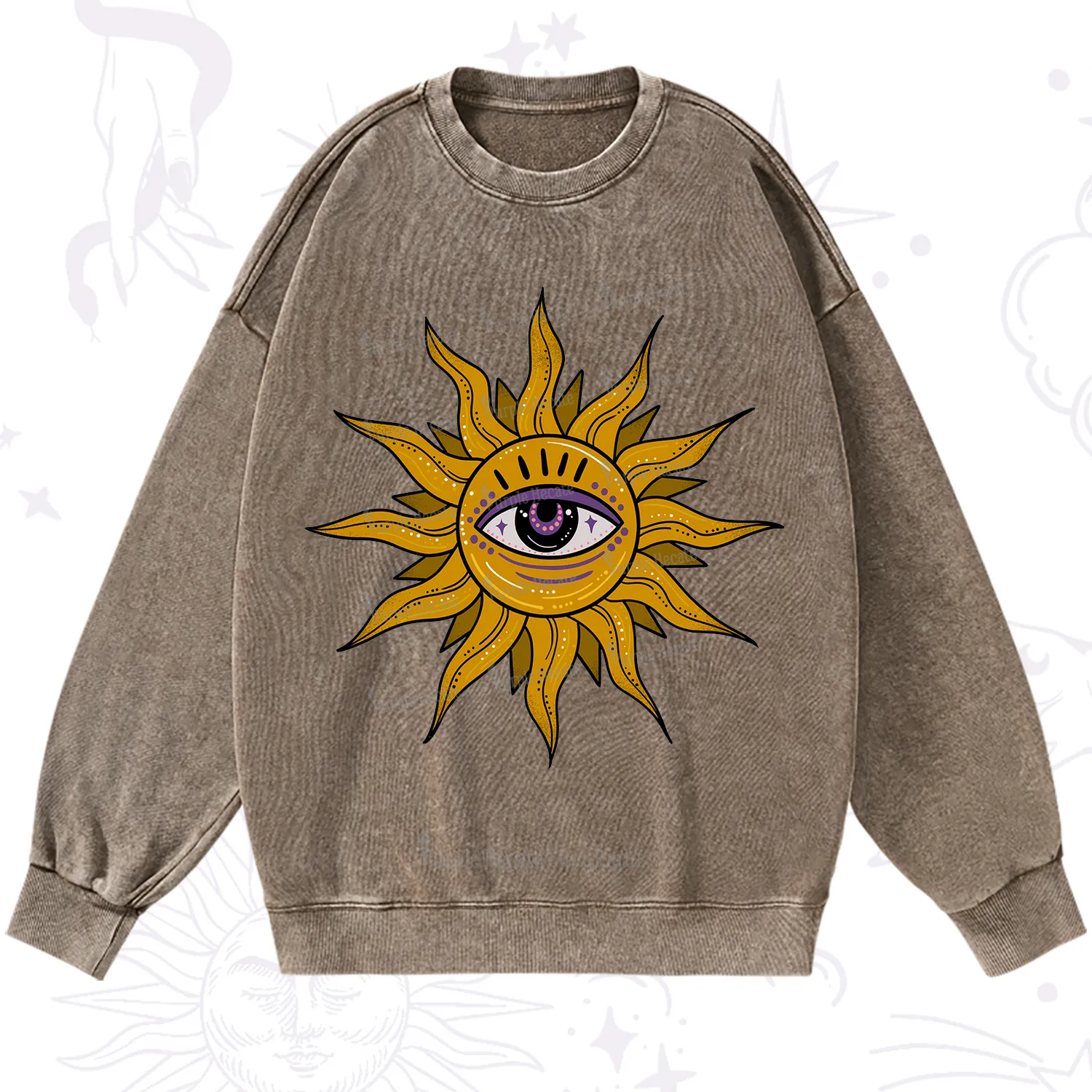 Purplehecate Eye of the Sun Washed Sweatshirt
