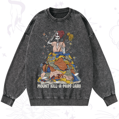 Purplehecate Mount Mom's Chaos Washed Sweatshirt