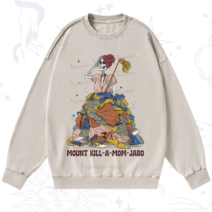 Purplehecate Mount Mom's Chaos Washed Sweatshirt