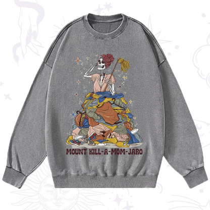 Purplehecate Mount Mom's Chaos Washed Sweatshirt
