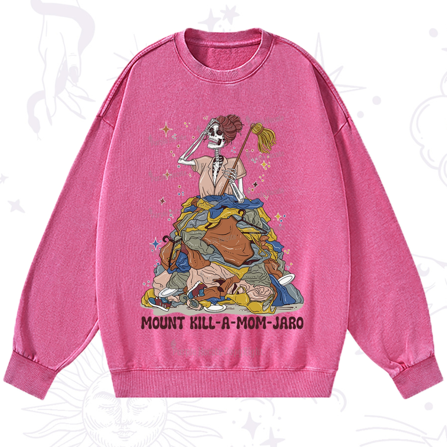 Purplehecate Mount Mom's Chaos Washed Sweatshirt