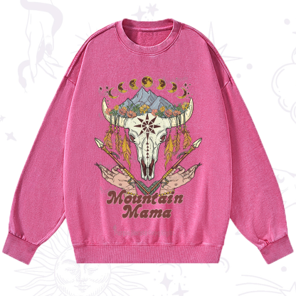 Purplehecate Mountain Mama Washed Sweatshirt