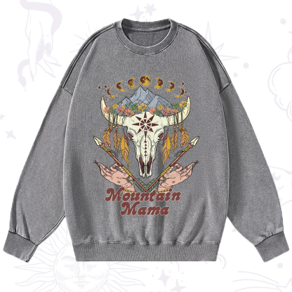 Purplehecate Mountain Mama Washed Sweatshirt